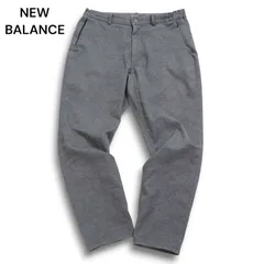 NEW BALANCE ニューバランス 通年 SOLOTEX★ ジップポケット テーパード スラックス パンツ Sz.L　メンズ グレー ゴルフ