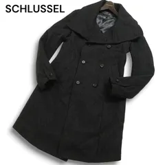 SCHLUSSEL シュリセル 秋冬 メルトン ウール★ スタンドカラー コート Sz.3 メンズ 灰 グレーのサムネイル