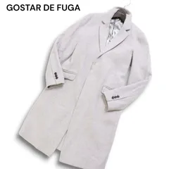 GOSTAR DE FUGA ゴスタール ジ フーガ 秋冬 メルトン ウール★ チェスター ロング コート Sz.46 メンズ 灰 グレーのサムネイル