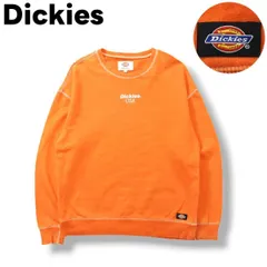 ディッキーズ Dickies ロゴプリント スウェット トレーナー M オレンジ