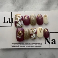 現品限り　成人式ネイルチップ　成人式ネイル　成人式　結婚式　前撮りネイルチップ　ネイルチップ　ネイル