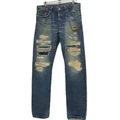 定価51.840円☆HYSTERIC GLAMOUR ヒステリックグラマー 14SS デニムパンツ HCR加工 スタッズ 日本製 メンズ 赤耳 ボタンフライ
