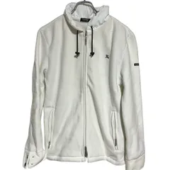 B061 BURBERRY BLACK LABEL バーバリー ブラック レーベル フリース ジャケット フルジップ ホワイト 白系 メンズ 2