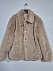 フェイクファー クロップド ジャケット 66前後