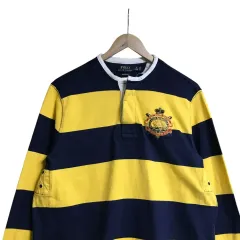 ポロ ラルフローレン みつばち 新モデル LINE ボーダー柄 スタンドカラーTシャツ