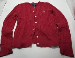 【新入荷!!】☆組み合わせで10%off☆ ポロラルフローレン キッズ 長袖 ニット カーディガン 7 126cm～131cm（848）