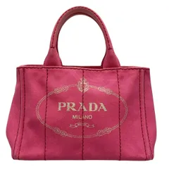 ⭐️プラダ⭐️ カナパ キャンバス トートバッグ ピンク Sサイズ PRADA（プラダ） トートバッグ カナパ キャンバス ピンク : ブランド