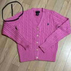 正規品) ポロラルフローレン キッズ ケーブル ニット カーディガン エトロ ポロTシャツ