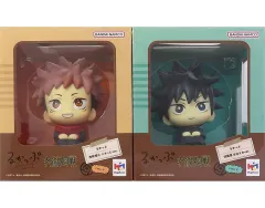 【中古】フィギュア るかっぷ 虎杖悠仁 ニカっとver.＆伏黒恵 ほほえみver. セット 限定座布団付き 「呪術廻戦」 プレミアムバンダイ限定