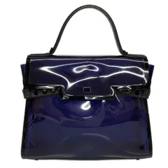 DELVAUX デルボー タンペート クリア ハンドバッグ ネイビー レディース デルヴォー DELVAUX ザ・タンペート ダークナイト ネイビー系 クリア