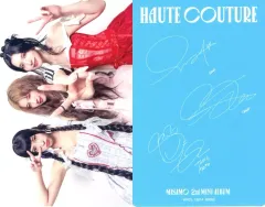 【中古】コレクションカード(女性) MISAMO(TWICE)/ミナ(MINA)・サナ(SANA)・モモ(MOMO)/横型・裏面印刷サイン入り/CD「HAUTE COUTURE」【通常盤/ONCE JAPAN限定盤】(WPCL-13614・60082)封入セル