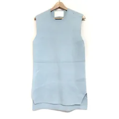 MYLAN(マイラン) ワンピース レディース - ライトブルー クルーネック/ノースリーブ/ミニ/ニット