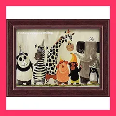【スタッフおすすめ!】ユーパワー アートフレーム 武内 祐人 「動物たち」 YT-00715 W18*H13.5cm YT-00715