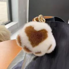 キーリング 肉球 バッグチャーム キーホルダー 犬 ふわふわ 可愛い