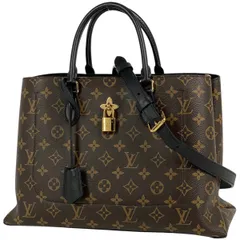 ルイ・ヴィトン Louis Vuitton フラワー トート 2WAY ショルダーバッグ ハンドバッグ トートバッグ モノグラム ブラウン ノワール(ブラック) M43550 レディース 【中古】