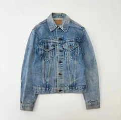 80s Levi's gジャン 4th ブランケット 71205 サイズ34L 古着 80s USA製 Levi's 71205-0213 4th 70505 ロング丈 濃紺 デニム