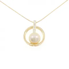 K18YG 白蝶パール ネックレス 12mm