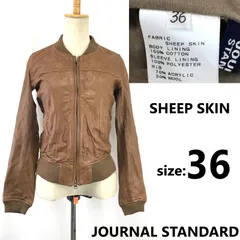 JOURNAL STANDARD/ジャーナルスタンダード★シープスキン/レザージャケット【36/レディースS/茶/brown】アウター/ブルゾン/Jacket/Jumper◆BJ121-e<sale>