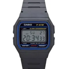 WJ99  CASIO 軽量 薄型 デジタル 腕時計 チープカシオ F-91W-1JH 4549526295508_5