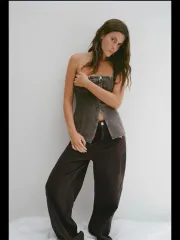 タグ付き新品 ZARA ザラ デニム コルセット トップス