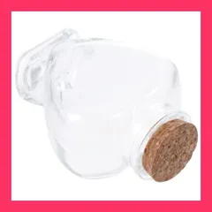 【スタッフおすすめ！】1 個の空のミニガラスハート型ボトル コルクストッパー付き、コルク蓋付き装飾ガラスボトル、小さなガラスボトルジャー DIY アートクラフトプロジェクト装飾パーティー用品結婚式用 [並行輸入品]