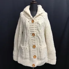 SHIPS【シップス】ウール/ニットコート【レディースF/白/white】カーディガン/ボリュームカラー/アウター/Tops/knit/cardigan◆BJ136-d-1yn<sale>