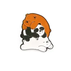 ウィー・アー・ザ・ベアーズ メタル バッジ エナメル ピンバッジ ブローチ クマ ブラザーズ Baby Bear ベアーズ