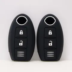 Nissan ニッサン スマートキーケース　Aタイプ用　キーカバー シリコン27 Aタイプ対応 2ボタン HEHEINストア　2点セット