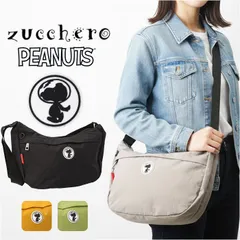 ☆ zucchero×PEANUTS シワ加工ナイロンショルダーバッグ ショルダーバッグ ナイロン レディース zucchero×PEANUTS ズッケロ×ピーナッツ 軽量 軽い ナイロンバッグ 斜めかけ ナイロンショルダーバッグ 肩掛け スヌーピー 柔らかい