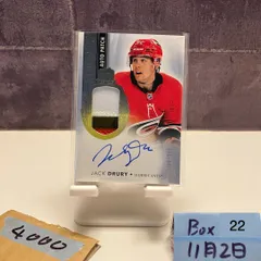 2021 Upper Deck Jack Drury 165/249 直筆サインカード Carolina Hurricanes RC ルーキー Rookie パッチ カード