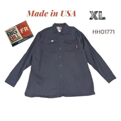 USA製BIG BILLメンズワークシャツXLネイビー HH01771 FRのサムネイル