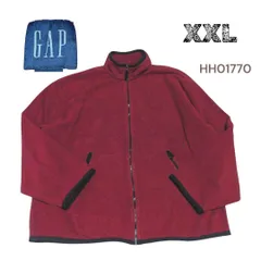 OLD GAPメンズフリースブルゾンジャケットXXLレッド HH01770