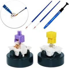 【特価商品】Gateron Kailh Cherry MXスイッチ用メタルスイッチオープナー、ステムホルダースイッチ潤滑ペン付き5 PCSキーボード潤滑キットメカニカルキーボード潤滑ステーションセット、キーボードカスタマイズ潤滑アクセサリ