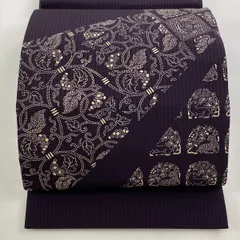 帯　葡萄柄　× 市松　未使用 2025年最新】葡萄 帯の人気アイテム - メルカリ