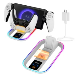 新品 PS5 Portal リモートプレーヤー 用 Portal 充電器 Type-C式ステーション 用充電スタンド【新登場-Tomistan】 収納便利 取付簡単 PS 省スペース (L-中型)