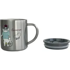 ☆ アニマルモード/シナモン柄 ☆ クスグッテカフェ ステンレスマグカップ ステンレス マグカップ マグ 保温保冷 蓋付き おしゃれ ステンレスマグ カップ コップ かわいい フタ付 デスク 真空断熱 オフィス 持ち手付き キャンプ ランチ アウトドアのサムネイル