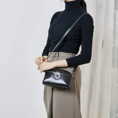☆ Aブラック ☆ ショルダーバッグ レザー ２サイズ ショルダーバッグ レディース 本革 本革バッグ ハンドバッグ ミニショルダーバッグ 斜めかけバッグ 斜めかけ 肩掛け ミニバッグ シンプル 上品 レザー 革 おしゃれ かわいい 通勤 通学 バッグ バック
