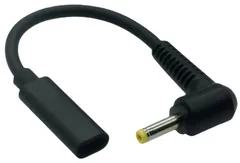 新品 CNCTWO(コネクトツー)H P AS US Leno vo PD変換ケーブル 15cm ACアダプタを使わないでノートパソコンを急速充電 エミュレーター トリガーUSBTypeC(メス)←DC(オス)(4.0*1.7)