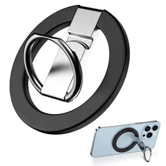 【人気商品】スマホリング MagSafe マグセーフ リング 角度調整可能 緩まない バンカーリング 360度回転 超薄軽量 スタンド機能 携帯リング 落下防止 コンパクト iPhone 16 15 14 13 12 Pro Max mini Plus/And