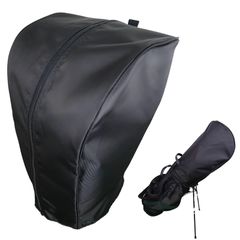 Caddy Bag Hood Cover, Single Item, One Size Fits 8.5-9.5 Inch Golf Bags, Waterproof Cover, Universal Golf Rain Cover for Men and Women (Black)