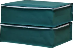 新品 アストロ 衣類収納ケース 2枚組 通気性の良い不織布がホコリなどの汚れをガード 三方開き 洋服収納ボックス 衣装ケース 折りたためる 衣類 洋服 セーター シャツ 小物 タオル 保管 衣替え クローゼット 押入れ 棚 ほこり 対策 シンプル グリーン 6