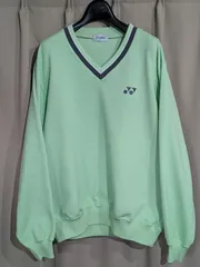 YONEX ヨネックス Vネック スウェット トレーナー M ライトグリーン