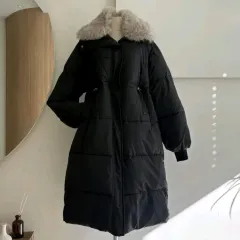 ファー付き ウェルロン ダウンジャケット ロング丈 3COLOR