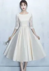 送料無料 未使用 発表会 舞台 パーティ エレガント 気品 ドレス 13号 XL (OPN3473)