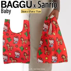 【新品】BAGGU x Sanrio エコバッグ ベビー サイズ 新作 ウエスタン 日本未入荷 トートバッグ サンリオコラボ ハローキティ Hello Kitty バグゥ バグ バグー ユニセックス ユ00582-2