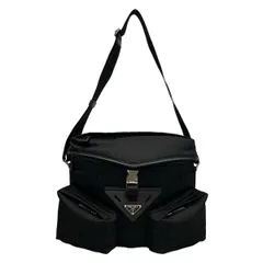 PRADA(プラダ) ショルダーバッグ - 黒 レザー