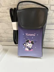 【Q4-90】△  サンリオショルダーポーチブラック　クロミ