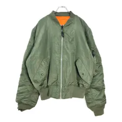 KNOX ARMORY MA-1 フライトジャケット ミリタリー グリーン(メンズ LARGE)中古 古着 V8149
