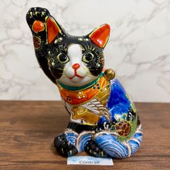 九谷焼　新品　招き猫　縁起尽くし　富士山 九谷焼 新品 招き猫 縁起尽くし 富士山 - メルカリ