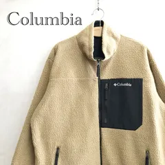 Columbia コロンビア シュガードーム　リバーシブル ジャケット PM1632 ボアフリース x ナイロン XL ブラック ベージュ  メンズ ファッション